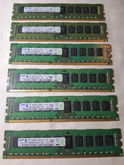 Mémoire RAM 24GB (6X4GB) PC3L-10600R 1333 MHz DDR3 240 Broches, View more