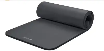 EXTRA THICK FOR COMFORT & BALANCE: Solana firm 1-inch extra thick fitness mat w/ mat strap alleviate...