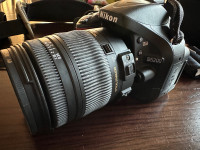Nikon D5200 DSLR package with Sigma 18-250 lens
