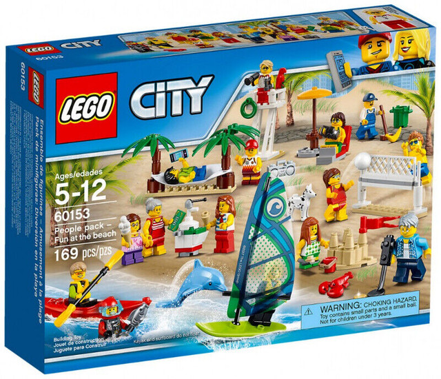 LEGO CITY 60153 PEOPLE PACK FUN AT THE BEACH 15 MINIFIGURINES in Toys & Games in Longueuil / South Shore