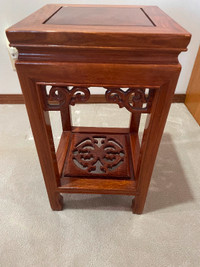 Japanese solid rosewood end table