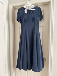 Laura Ashley 100% Silk Long Dress