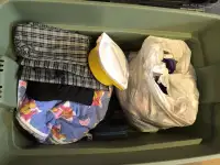 Tote of Miscellaneous Baby Items