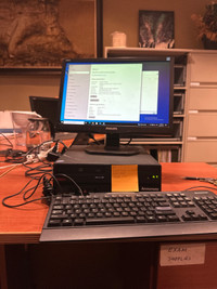 Desktop PC + Monitor + Keyboard + Mouse Set