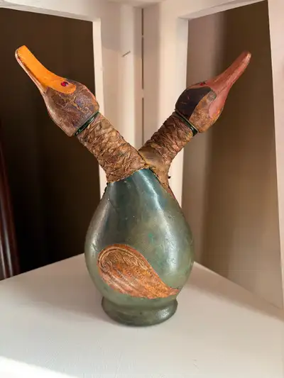 Double Duck Leather Decanter - Italy, View more