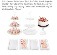 7 Pcs Dessert Table Stand Set