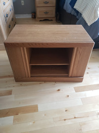 TV STAND WITH SIDE SHELVES ...$15 ONLY
