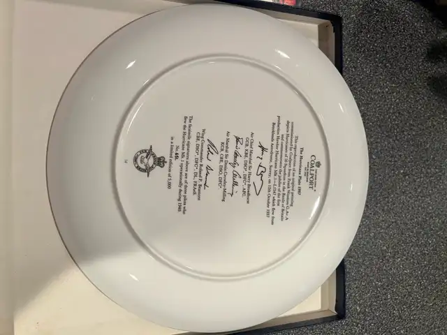 Coalport Hurricane 50th anniversary plate in Arts & Collectibles in Markham / York Region - Image 3