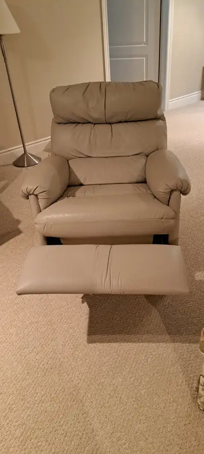 Leather recliner swivel chair, View more