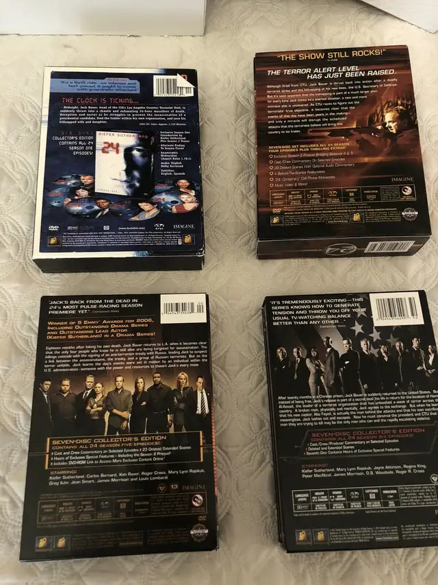 Seasons 1 and 4 ‘24’ tv show boxed dvd sets  in CDs, DVDs & Blu-ray in Ottawa - Image 3