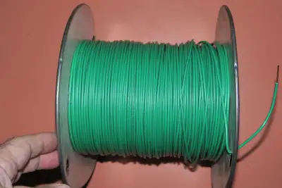 Nexans 14(1) T90/TWN75 CU GRN Ground Wire 450 feet 14 AWG Coated Green Solid Copper Single Strand Gr...