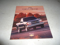 1996  LIGHT DUTY CHEVROLET TRUCKS BROCHURE. CAN MAIL IN CANADA