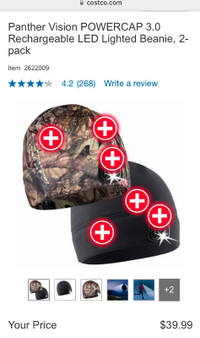 POWERCAP; Headlamp In A Hat; 2 Pack; Brand New in package; $25