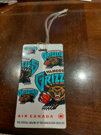 Vancouver Grizzlies luggage tag