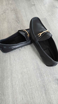 Aldo Black Leather Loafers