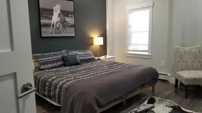 Big, bright, gorgeous 2 BR in a perfect location in the Heart of North End Halifax. 5 min walk to th...