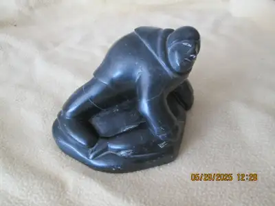 Inuit Joshua Joe soapstone carving, View more