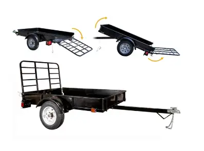 Multi Purpose Utility Trailer DK2, 4ft x 6ft in Cargo & Utility Trailers in St. Catharines - Image 4