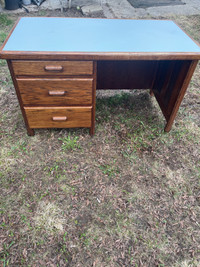 Solid oak desk 