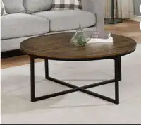 Beautiful Acacia Wood 42" Round Coffee Table, Clearance-  75%off