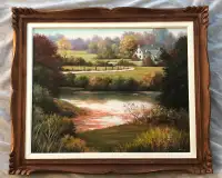 Landscape Painting of Spring in the Valley by Raos
