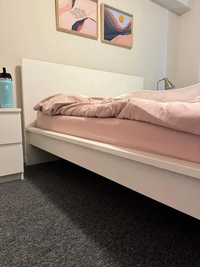 White Ikea Malm Queen Size Bed Frame63347539445123122