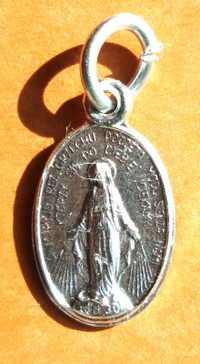 Médaille miraculeuse de l'Immaculée Conception écrit tchèque
