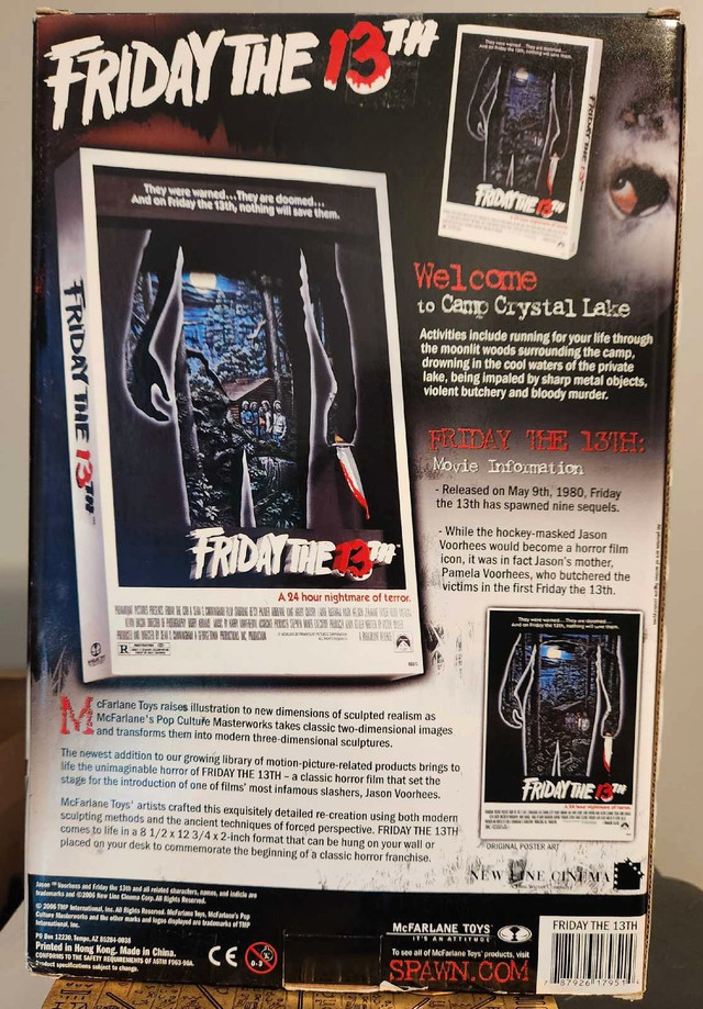 Friday the 13th 3D Movie Poster by McFarlane in Arts & Collectibles in Kingston - Image 4