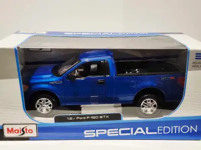 Ford F150 STX blue metallic 1:24 diecast model , View more