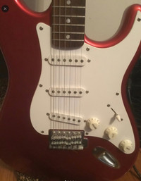 Fender Guitar with Amp and Carrying Case