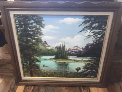 Original oil painting signed a. Armand wood frame 20x24, View more