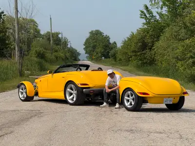 I’m Yuri from TheStraightPipes on YouTube and I’m selling my 99 Plymouth prowler and trailer. It has...