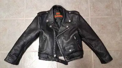 Childs Real Leather  Biker Jacket & Boots, View more