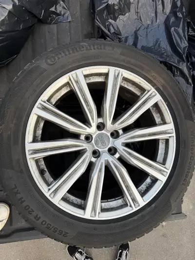 Audi Q7 WINTER tires comes on rims, used for only 2 seasons. Condition is like new.