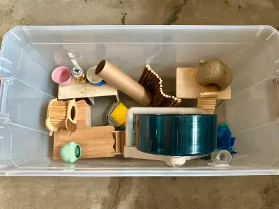 hamster cage - accessories included , View more
