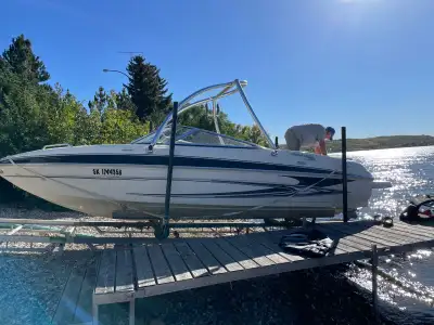 320 hours 20’ 6” in length Foldable Monster tower with board rack 5 litre Volvo penta Brand New upho...