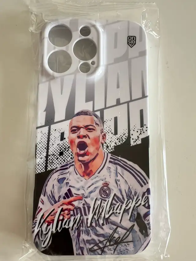 iPhone 16 pro max case Real Madrid Kylian Mbappe in Cell Phone Accessories in Markham / York Region - Image 2
