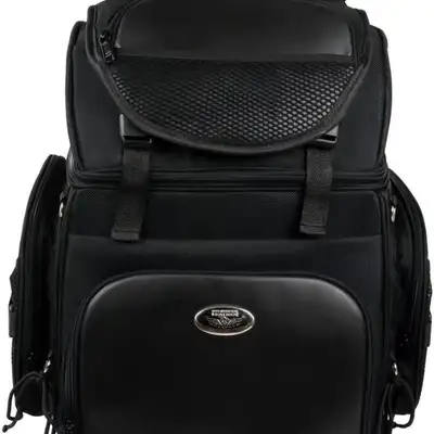 Milwaukee Leather SH689 Large Black backpack bike, View more