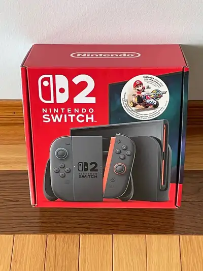 Brand New_Nintendo Switch 2 Mario Kart World Bundle, View more