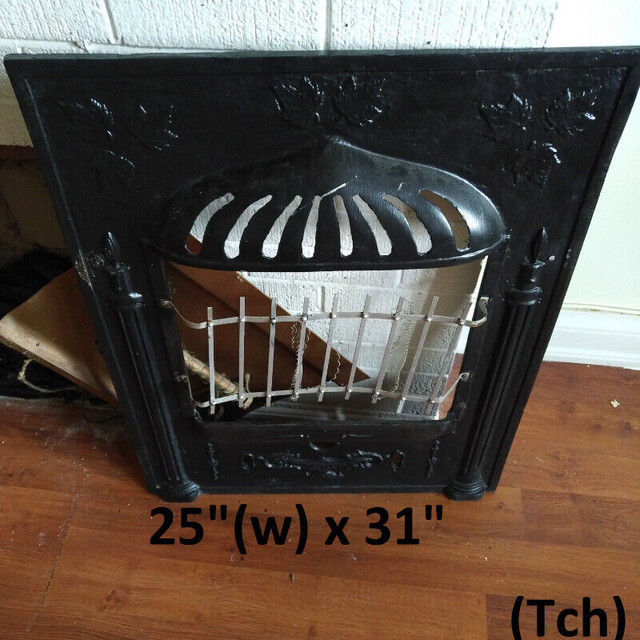 Antique Faux Fireplace Electric Heater - Cast Iron, Early 1900's in Arts & Collectibles in Markham / York Region
