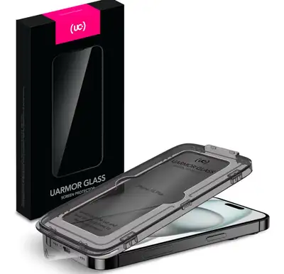 UARMOR HD Clear Screen Protector, 9H Tempered Glass - NEW, View more