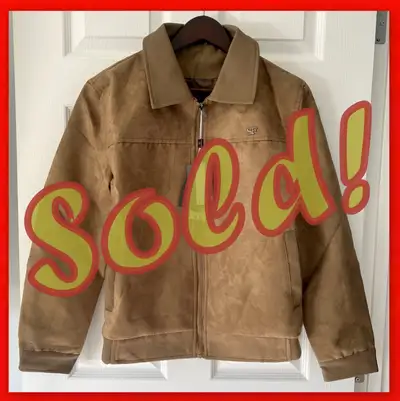 Superlative Fashion Brand Brown Ultra Suede Wind Breaker Jacket!, View more