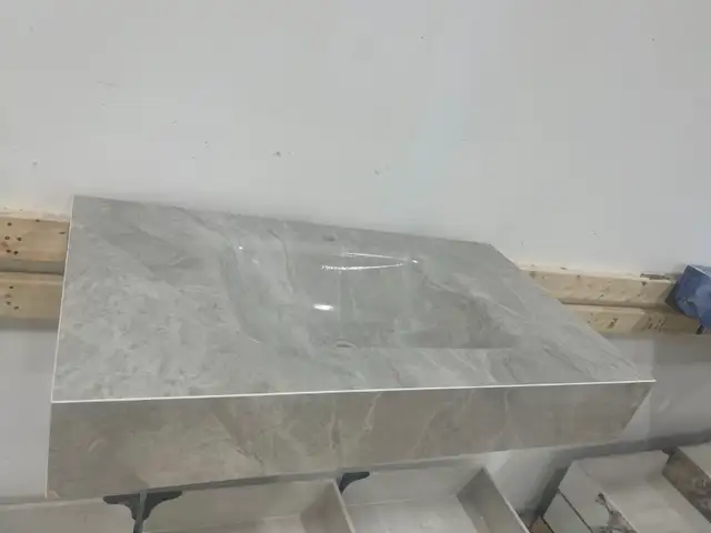✨ Seamless Thermoformed Sintered Stone Vanity Tops & Sinks in Cabinets & Countertops in City of Toronto - Image 9