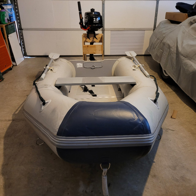 8 1/2' Boat Tender and New Motor in Powerboats & Motorboats in Abbotsford