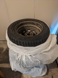 4 winter tires, rims on (195/65R15)