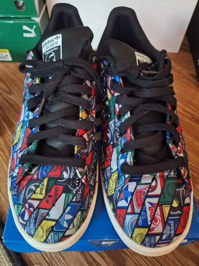 Adidas Stan Smith Multi-Color Multi-Logo Male Tennis Shoes, View more