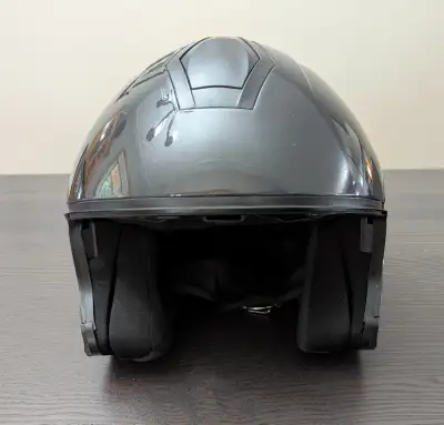 Road Maxx Z1R open face helmet with clear visor and built in sunglasses, large (59 to 60 cm). Biught...