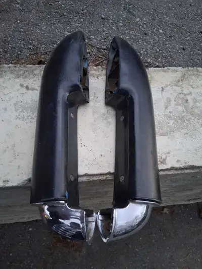 Several parts for a C1 corvette. Front license bracket assembly. $300 Chrome is excellent! Brackets...
