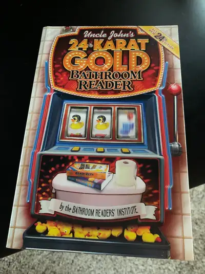 24-Karat Gold Bathroom Reader - book, View more
