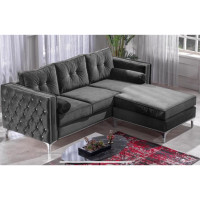 Brand New Fabric Reversible Sectional Sofa